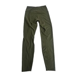 HYLETE Fleece Lined Olive Leggings Womens Size Small 27" Inseam